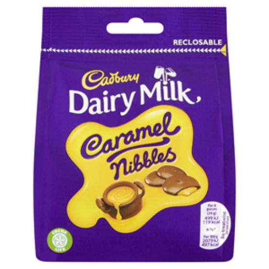 Picture of Bags Caramel Nibbles 120g Cadburys x10